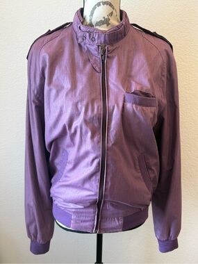 Vintage zz San Francisco Purple Bomber Jacket - Women's Lightweight Zip Front
